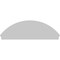 Ekena Millwork Segment Arch 3 Spoke Architectural Grade PVC Combination Pediment, 82"W x 27-3/8"H x 2-3/4"P PEDPC082X275SEG03 - alternate 6